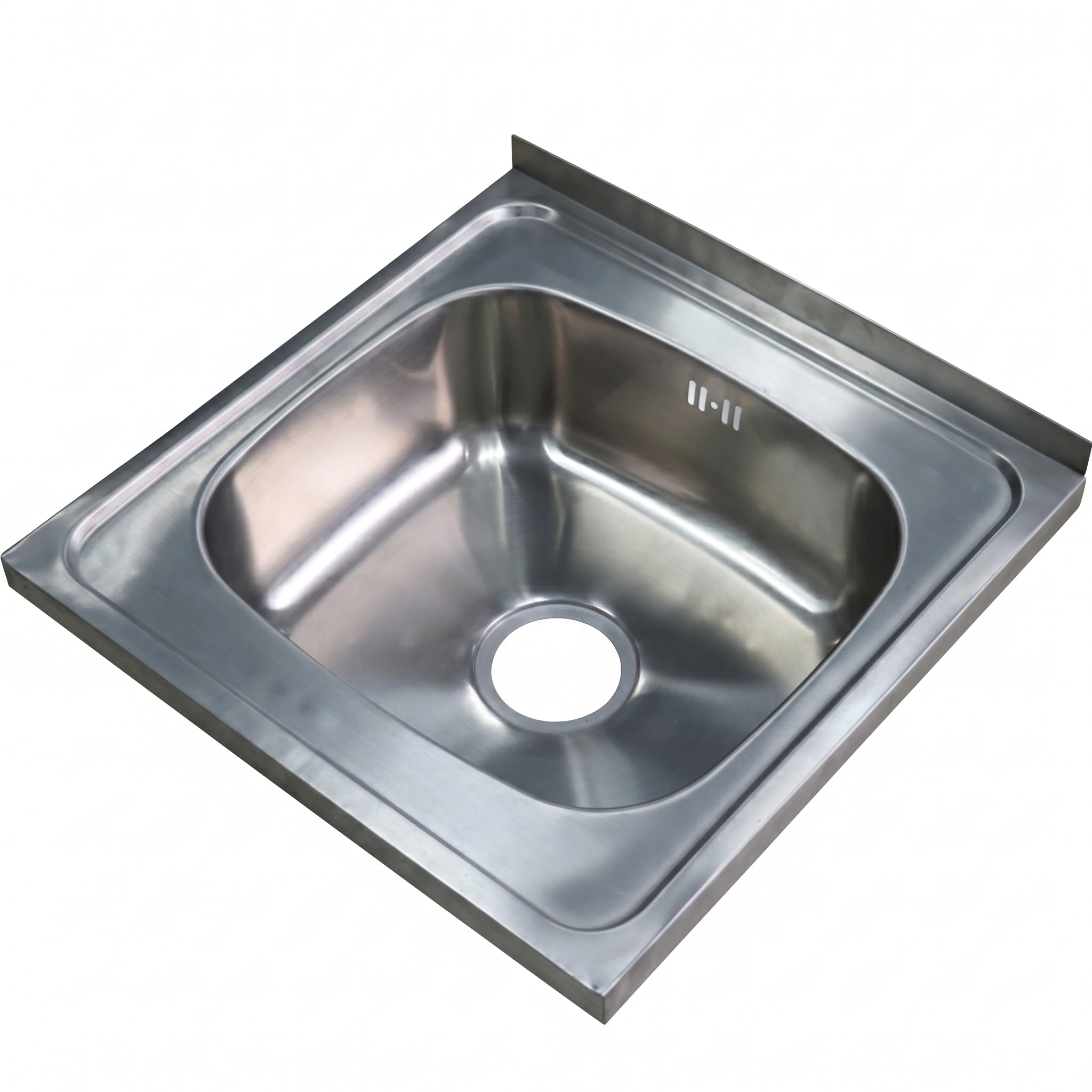 Cubierta lavamanos de acero inoxidable para cocina profesional Bravoinox