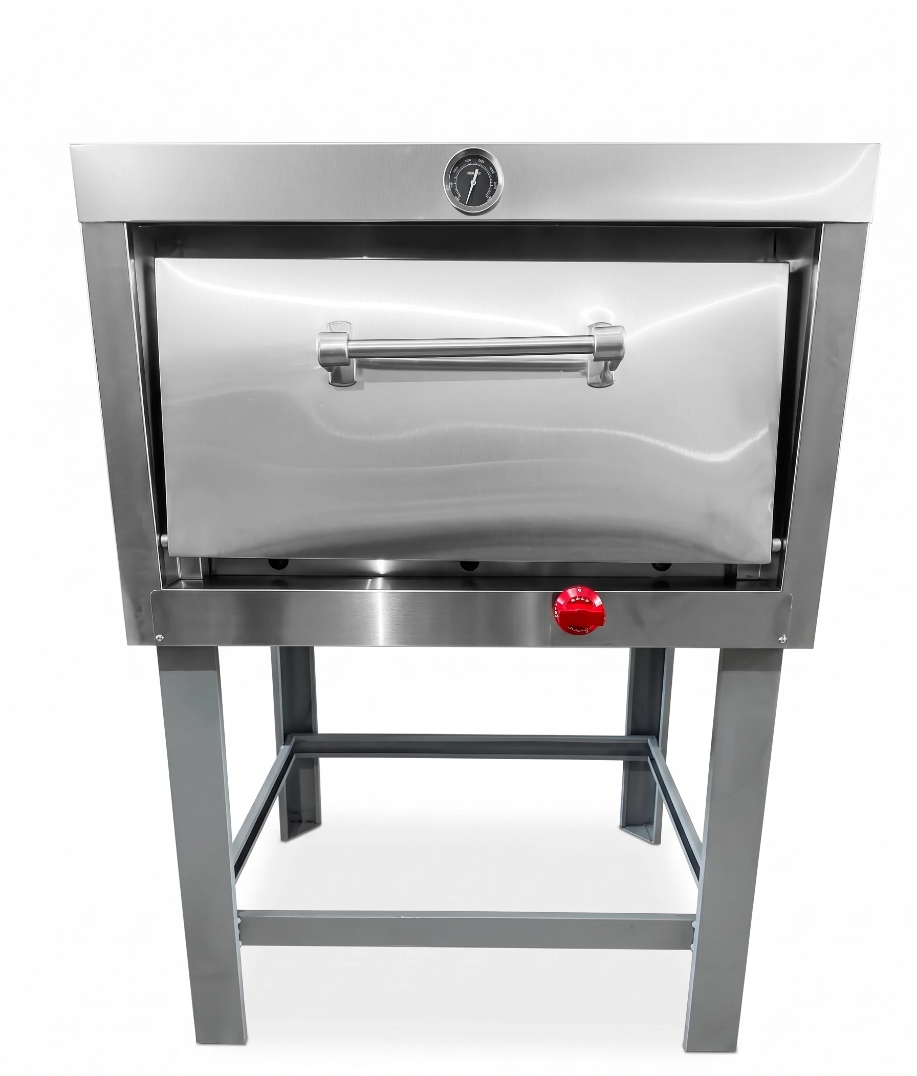 Horno industrial 21-Li con cámara de acero inoxidable y bandejas enlozadas Bravoinox