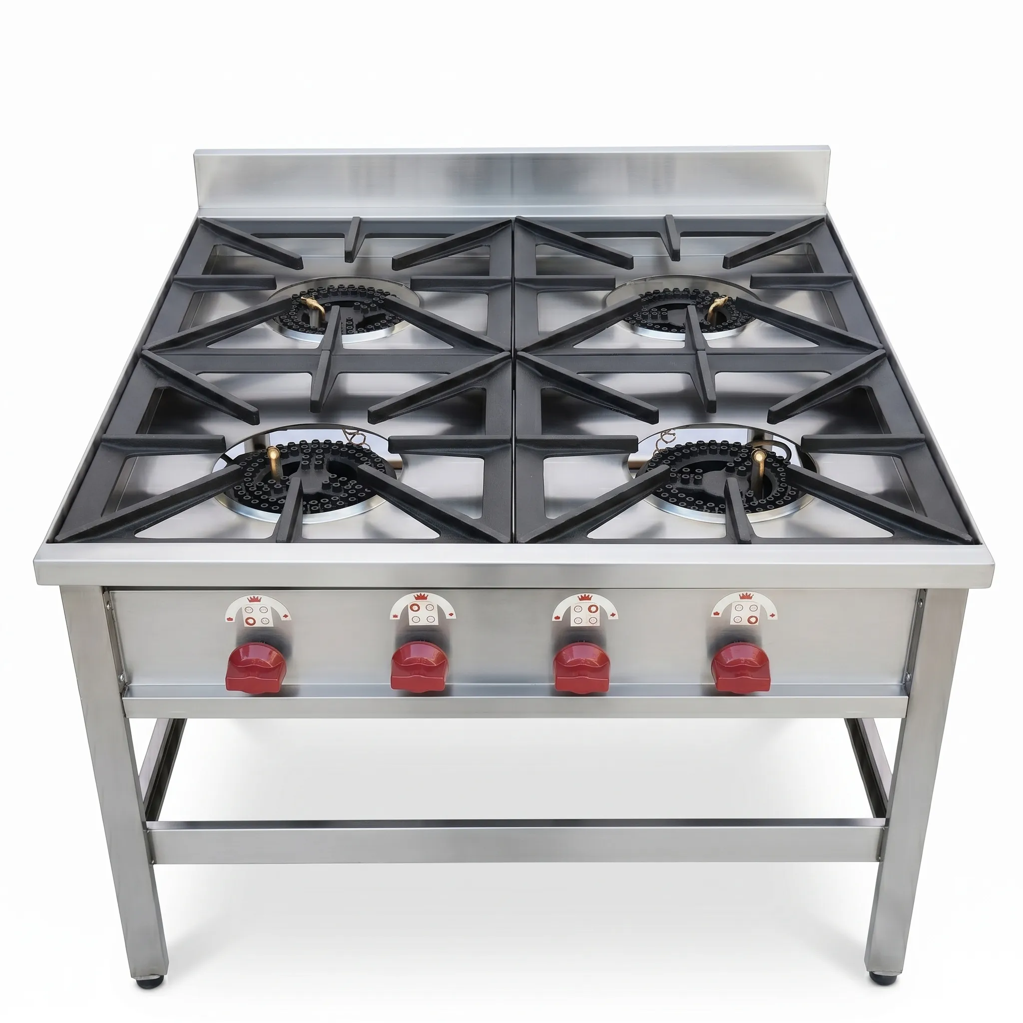Anafe industrial 4 platos acero inoxidable Bravoinox