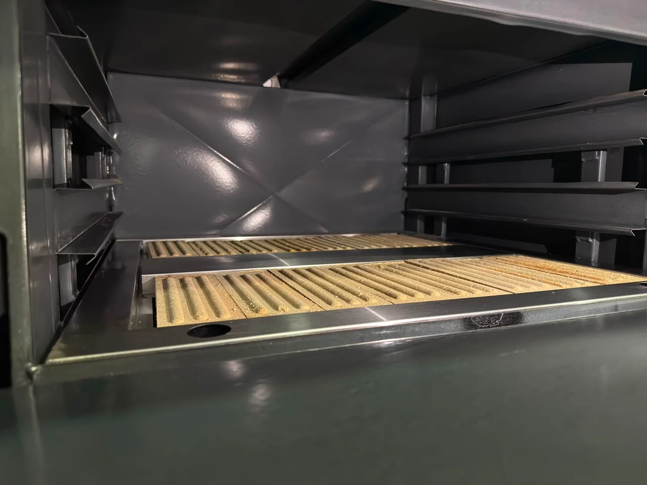 Horno industrial 1 cámara enlozada 65x65 acero inoxidable Bravoinox