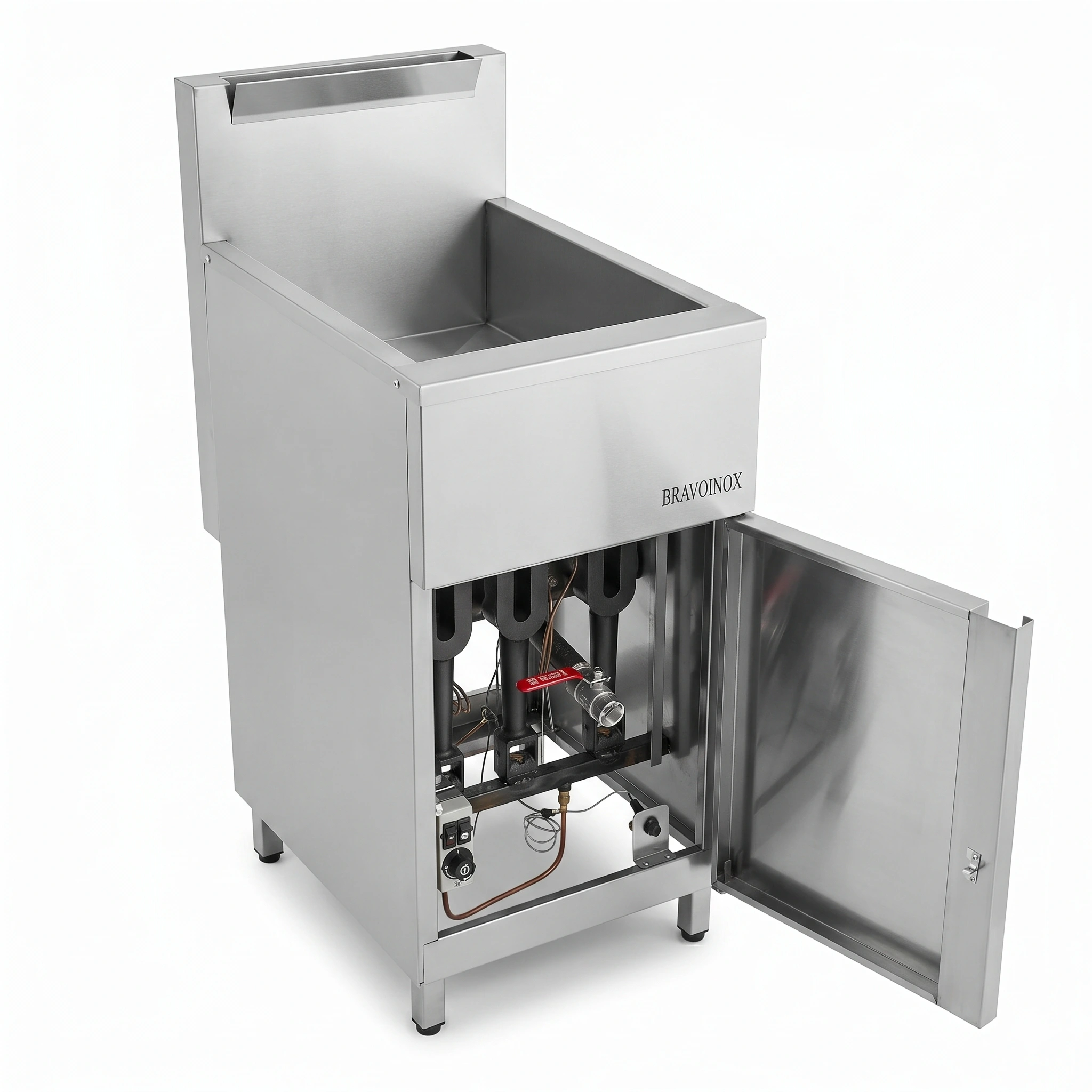 Freidora industrial 22 litros acero inoxidable Bravoinox