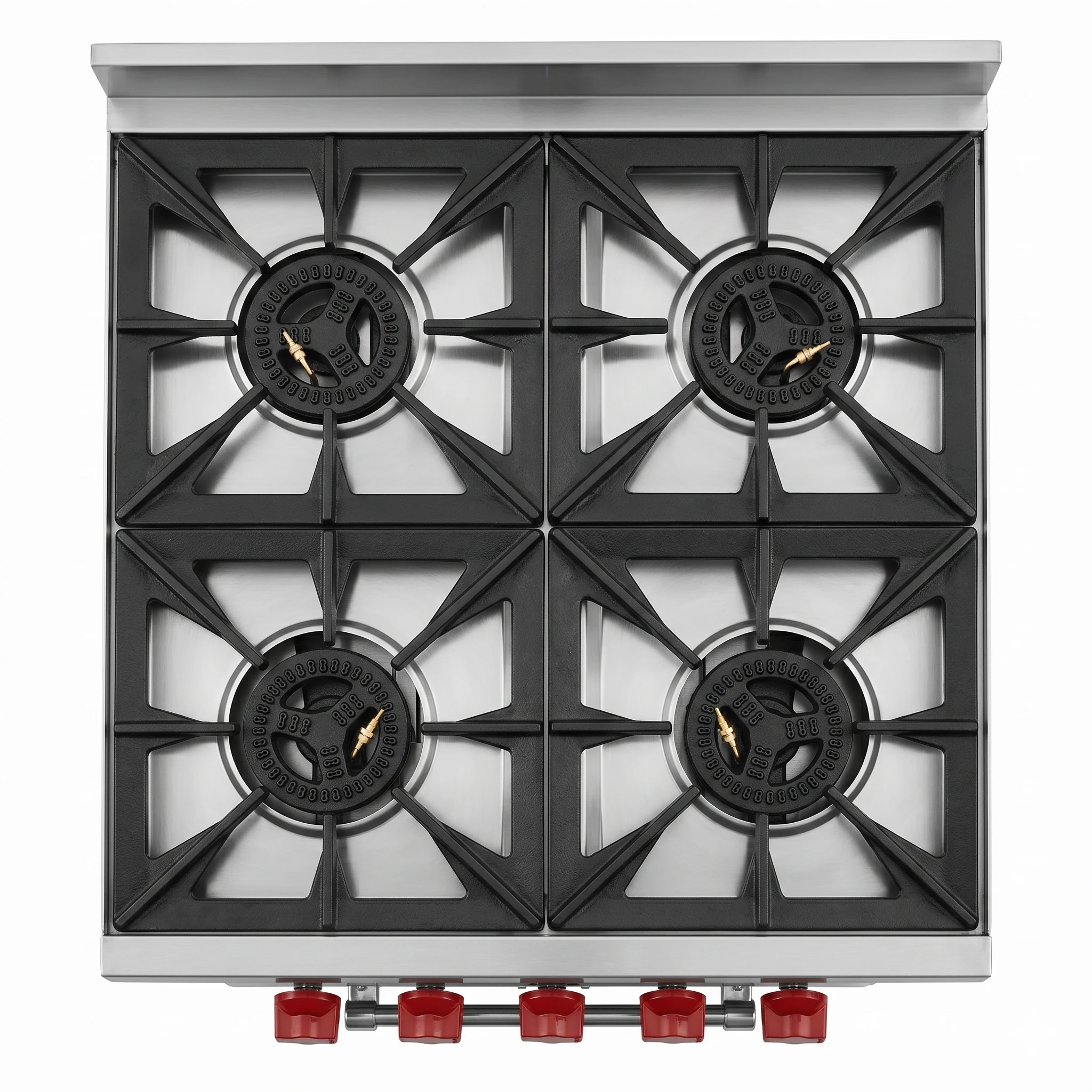 Cocina industrial 4 platos con horno acero inoxidable Bravoinox