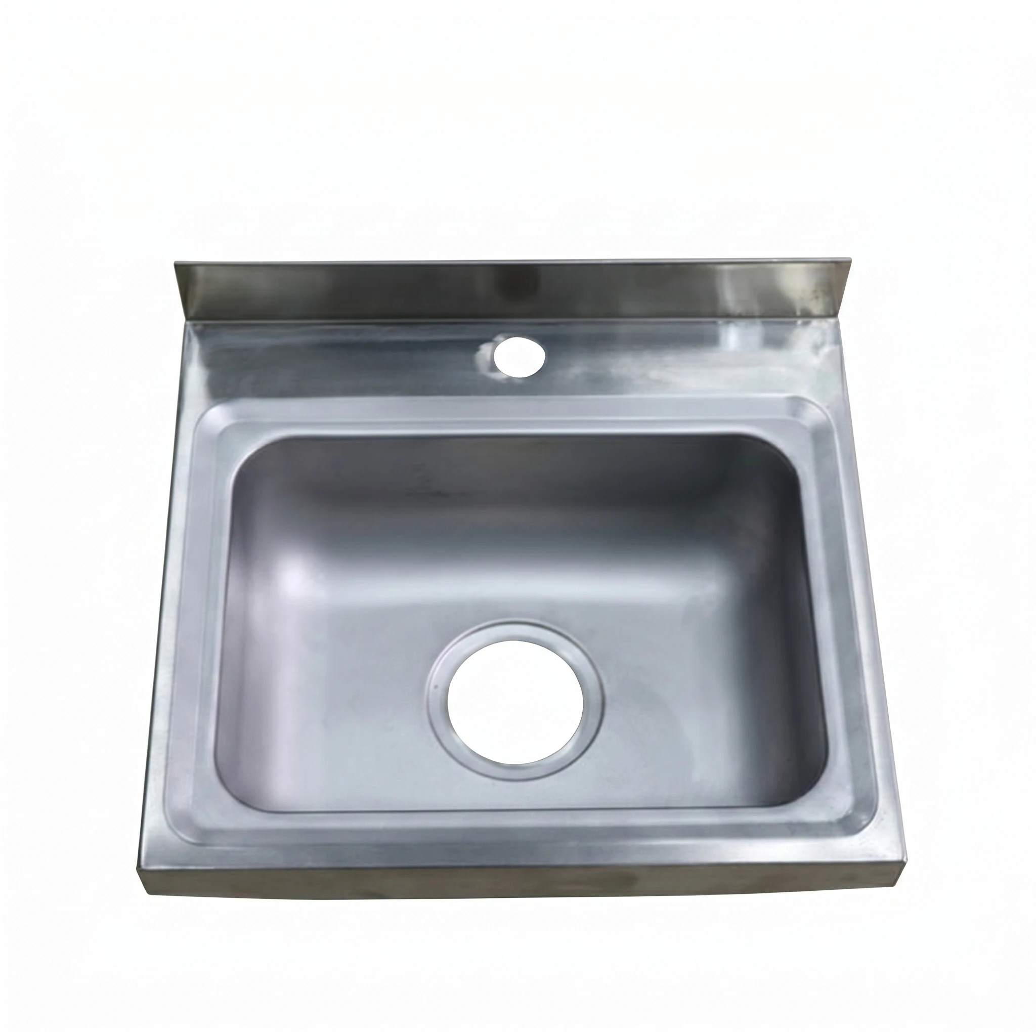 Cubierta lavamanos de acero inoxidable para cocina profesional Bravoinox