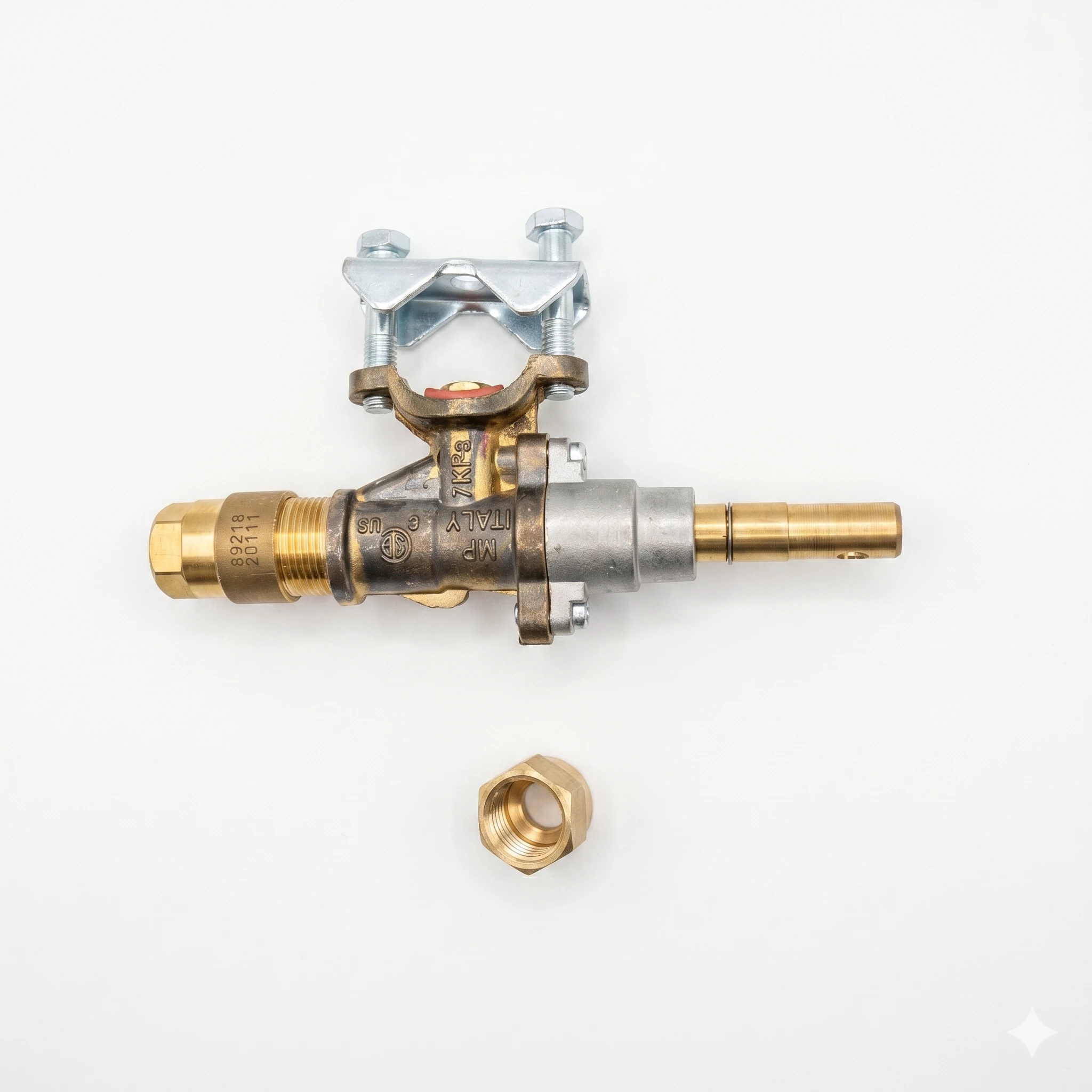 Llave italiana con montaje y seguro repuesto para gas Bravoinox