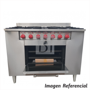Cocina 6 Quemadores Bravo Inox